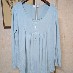 Zara Women's Light Blue Top